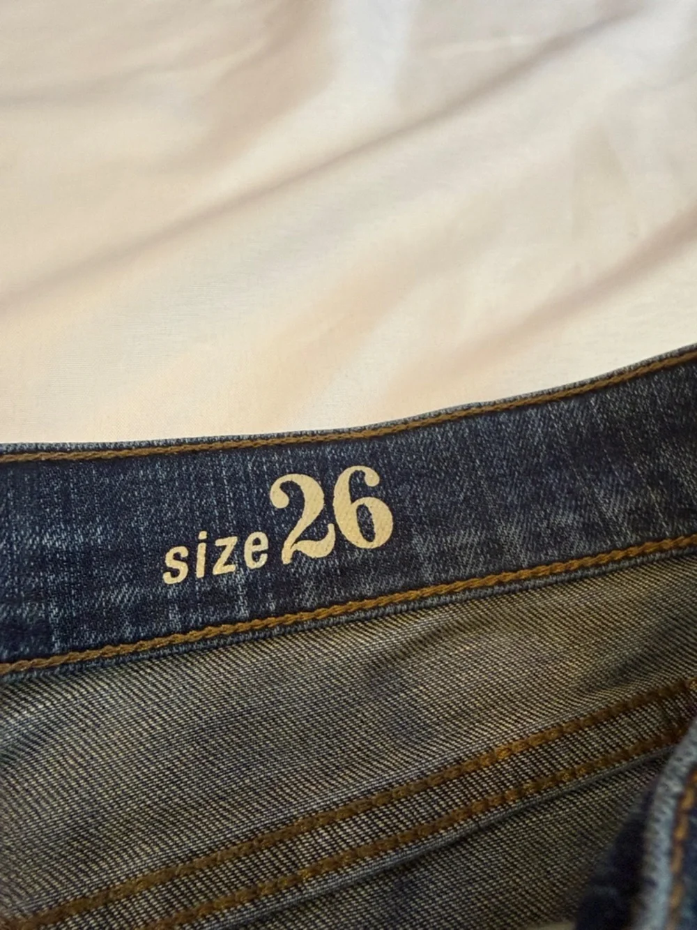 Dark Wash Distressed Women's Skinny Jeans - Size 26 - Picture 3 of 9